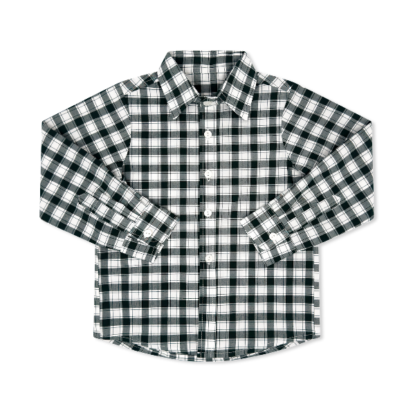 Brees Long Sleeve Button Down Shirt | Gardner Green Check