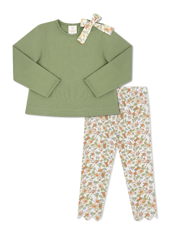 Madeline Legging Set | Saybrook Sage Knit / Hearthside Floral