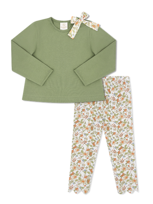 Madeline Legging Set | Saybrook Sage Knit / Hearthside Floral