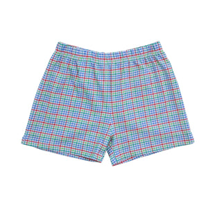 Boys Primary Plaid Shorts