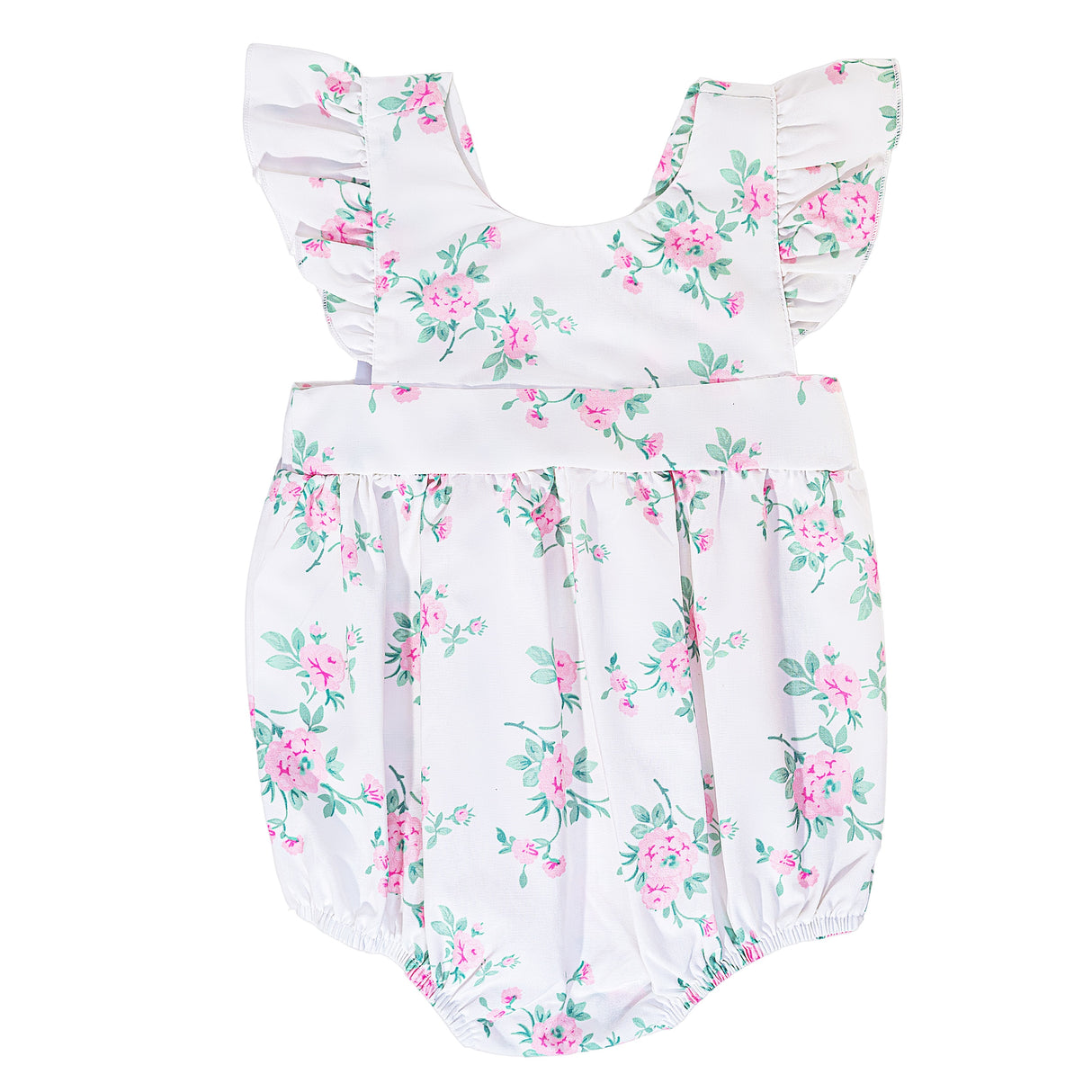 Rose Print Bow Back Bubble