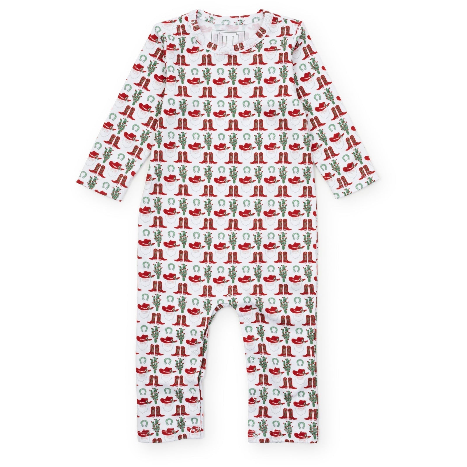 Thompson Pima Cotton Romper | Cowboy Christmas