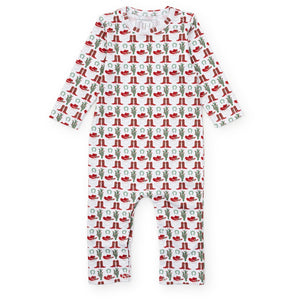 Thompson Pima Cotton Romper | Cowboy Christmas