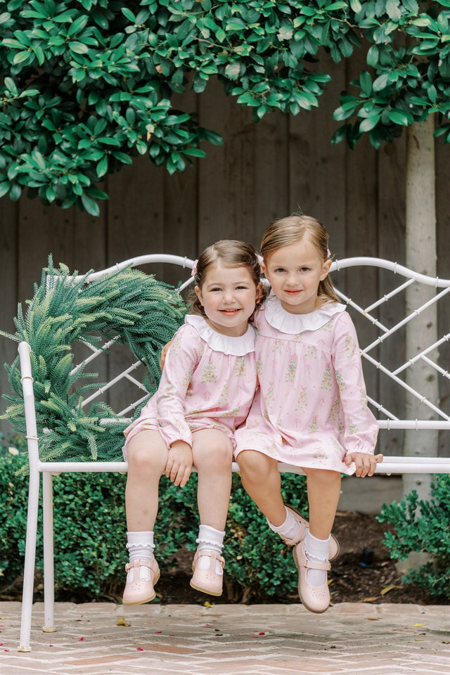 Pink Tinsel Long Sleeve Dress