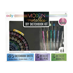 Modern Metallics D.I.Y. Sketchbook Kit | 13pc Set