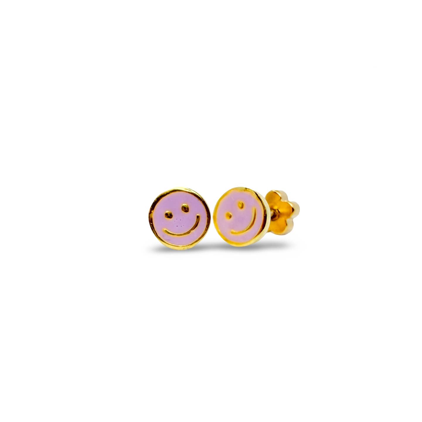Smiley Face Tiny Stud Kids Earrings