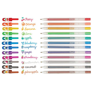 Yummy Yummy Scented Glitter Gel Pens | Set of 12