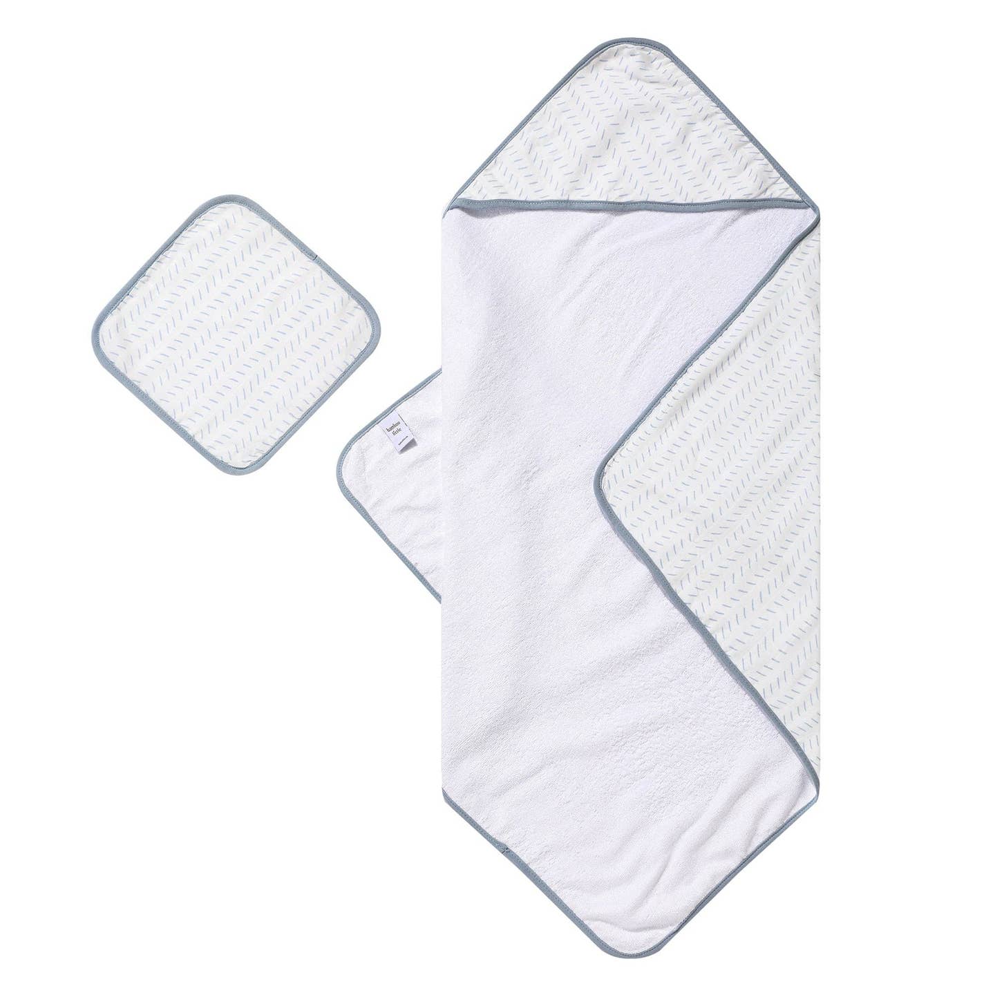 Hooded Towel Set | Blue Dash