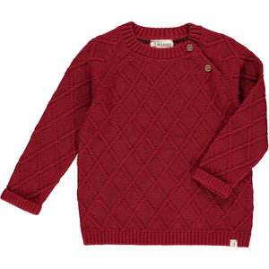 Archie Cable Sweater | Red