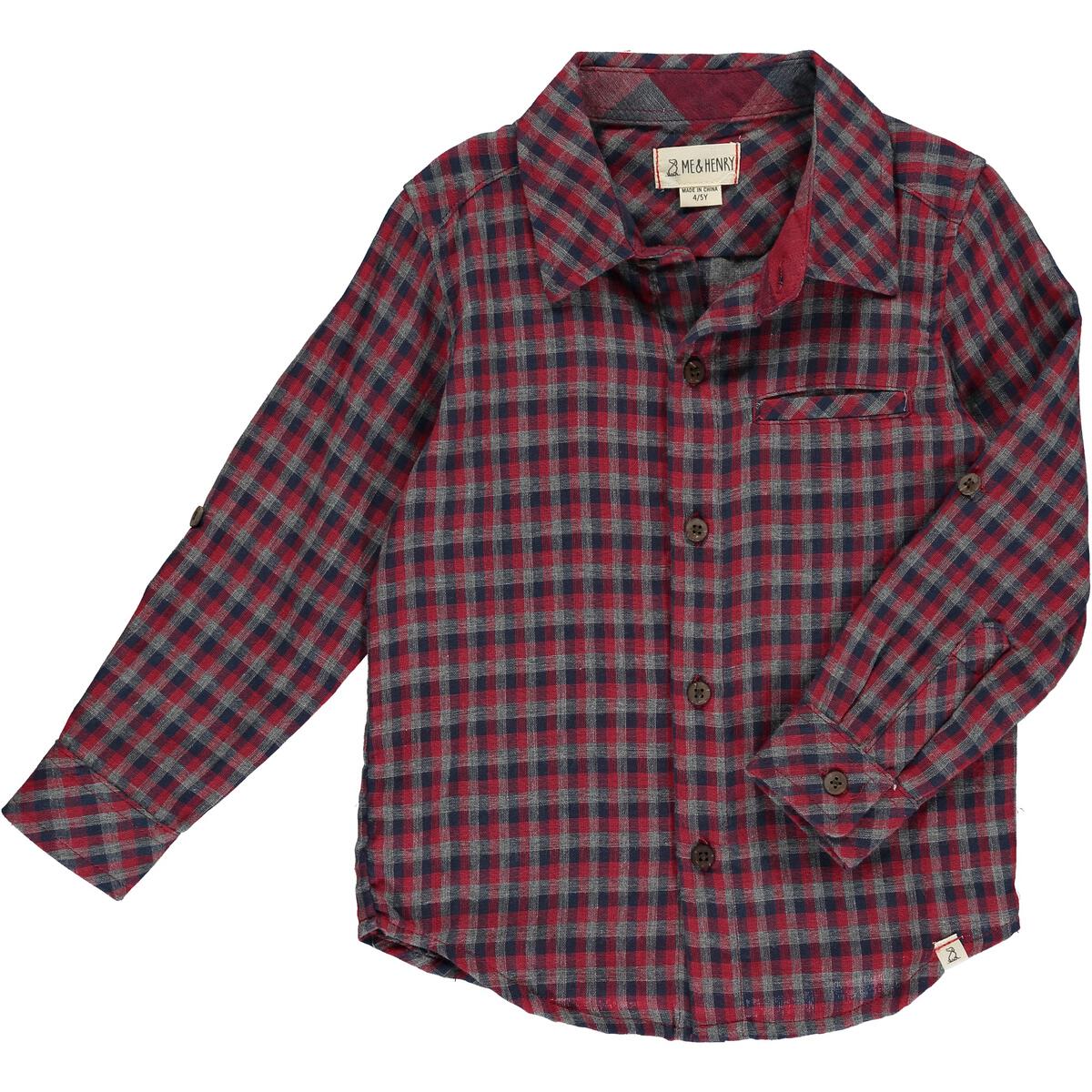 Atwood Woven Shirt | Red Multi Plaid