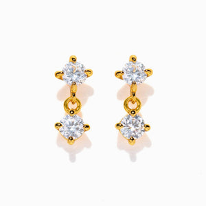 Crystal Dreams Earrings | 18k Gold Plated