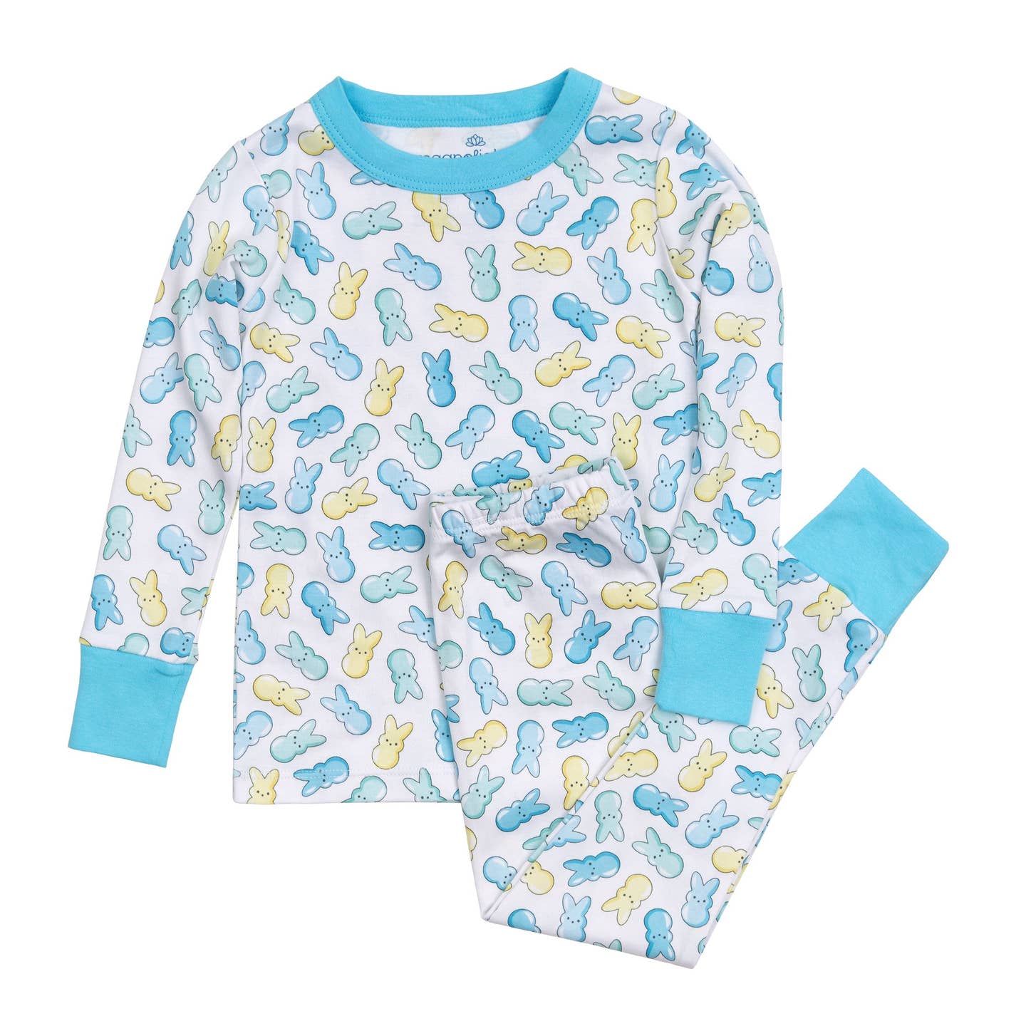 Peep-Tastic Long Sleeve Pajama Set | Blue