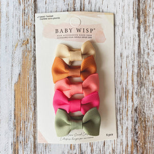 Charlotte Bow Snap Clip, Set of 5 | Summer Day