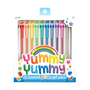 Yummy Yummy Scented Glitter Gel Pens | Set of 12