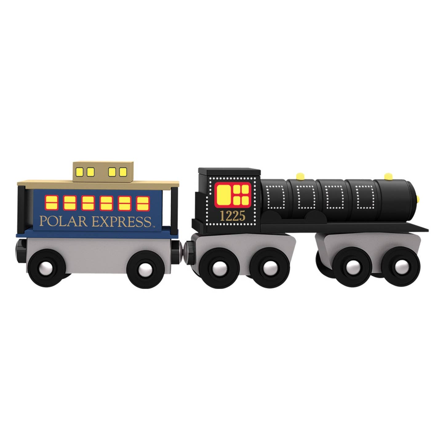 The Polar Express 2-Piece Wooden Toy Train Set