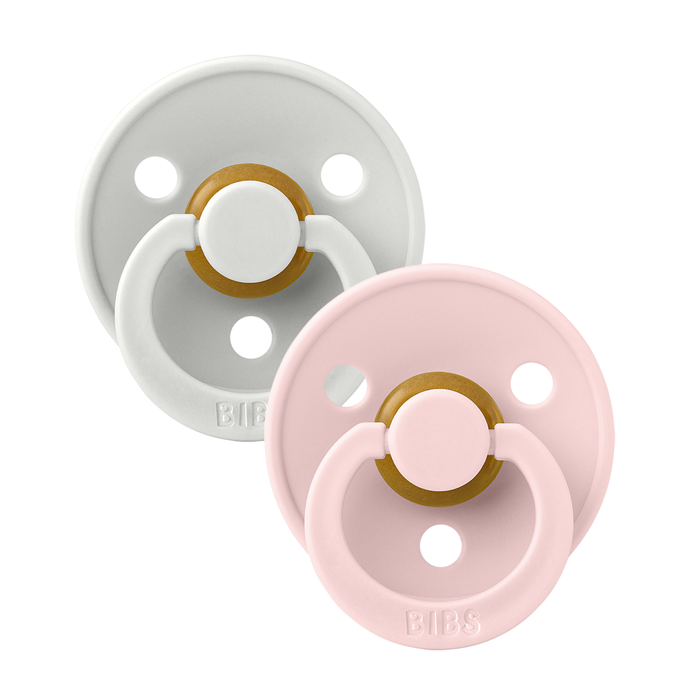 Colour Natural Rubber Latex Pacifier 2 pack | Haze / Blossom