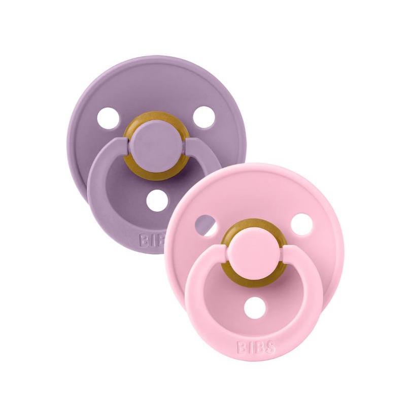 Colour Natural Latex Pacifier 2 pack | Lavender / Baby Pink