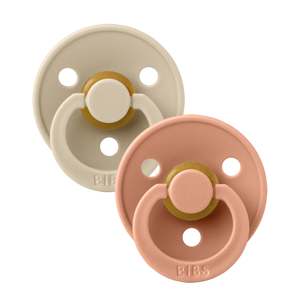 Colour Natural Latex Pacifier 2 pack | Vanilla / Peach