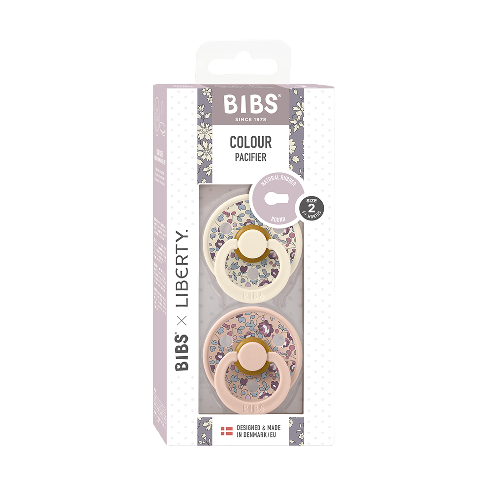 Bibs x Liberty Colour Natural Latex Pacifier 2 pack | Blush Mix