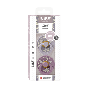 Bibs x Liberty Colour Natural Latex Pacifier 2 pack | Fossil Grey Mix