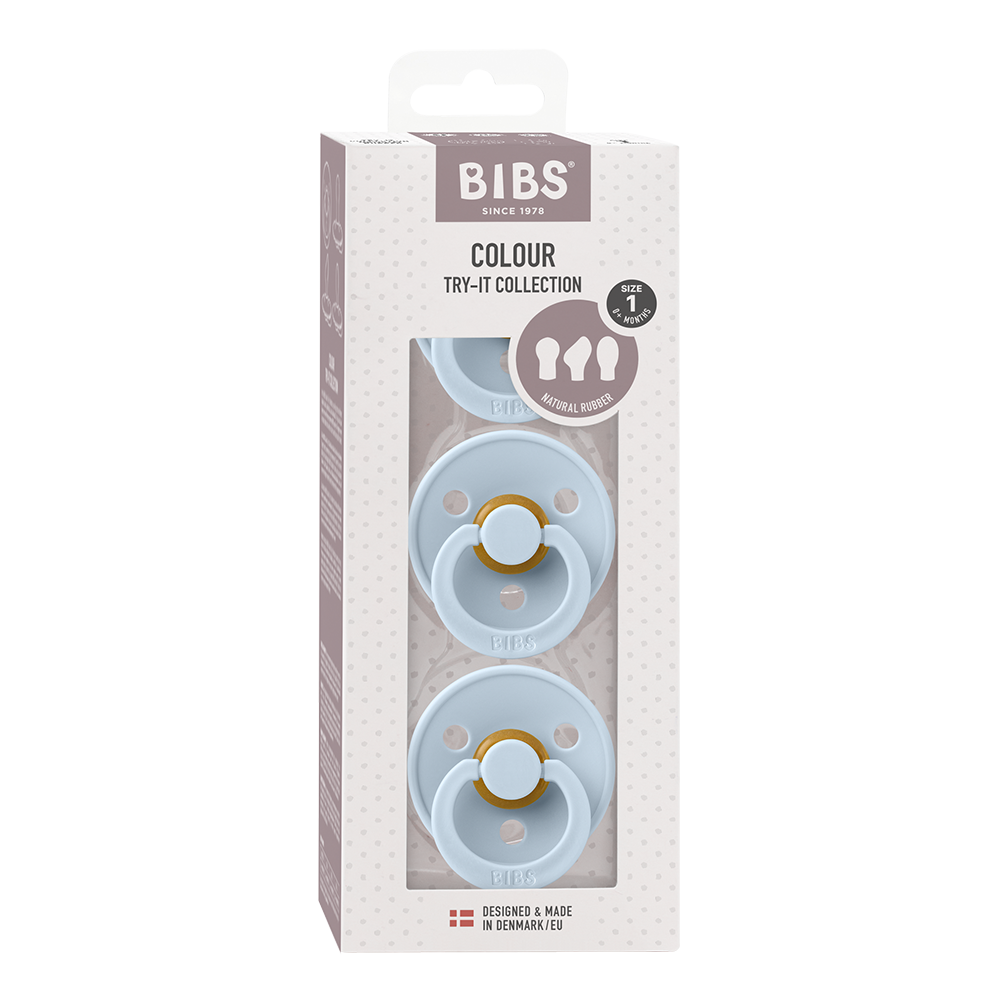 Try-It Collection, Pack of 3 Pacifiers | Baby Blue