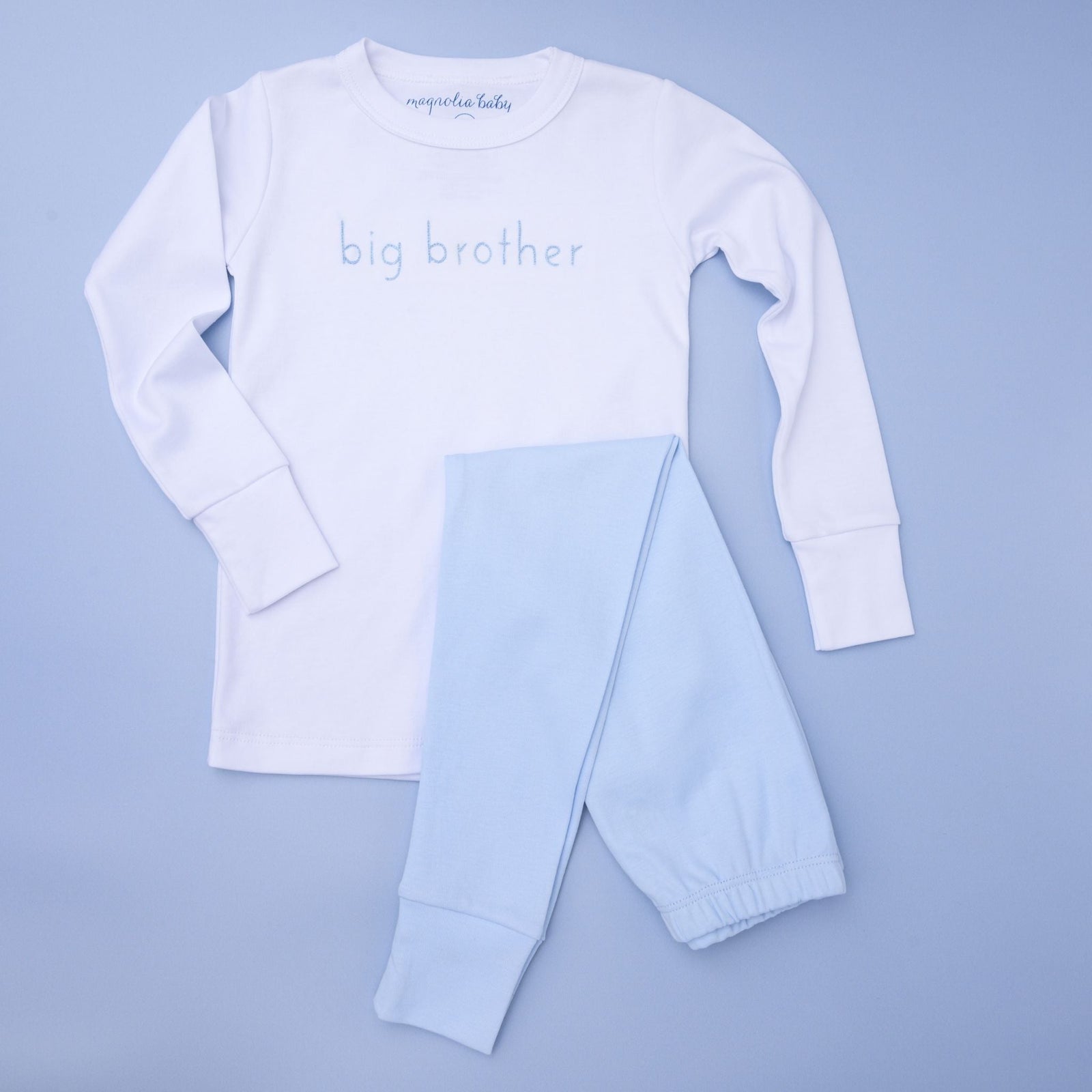 Big Brother Embroidered Long Sleeve Pajama Set