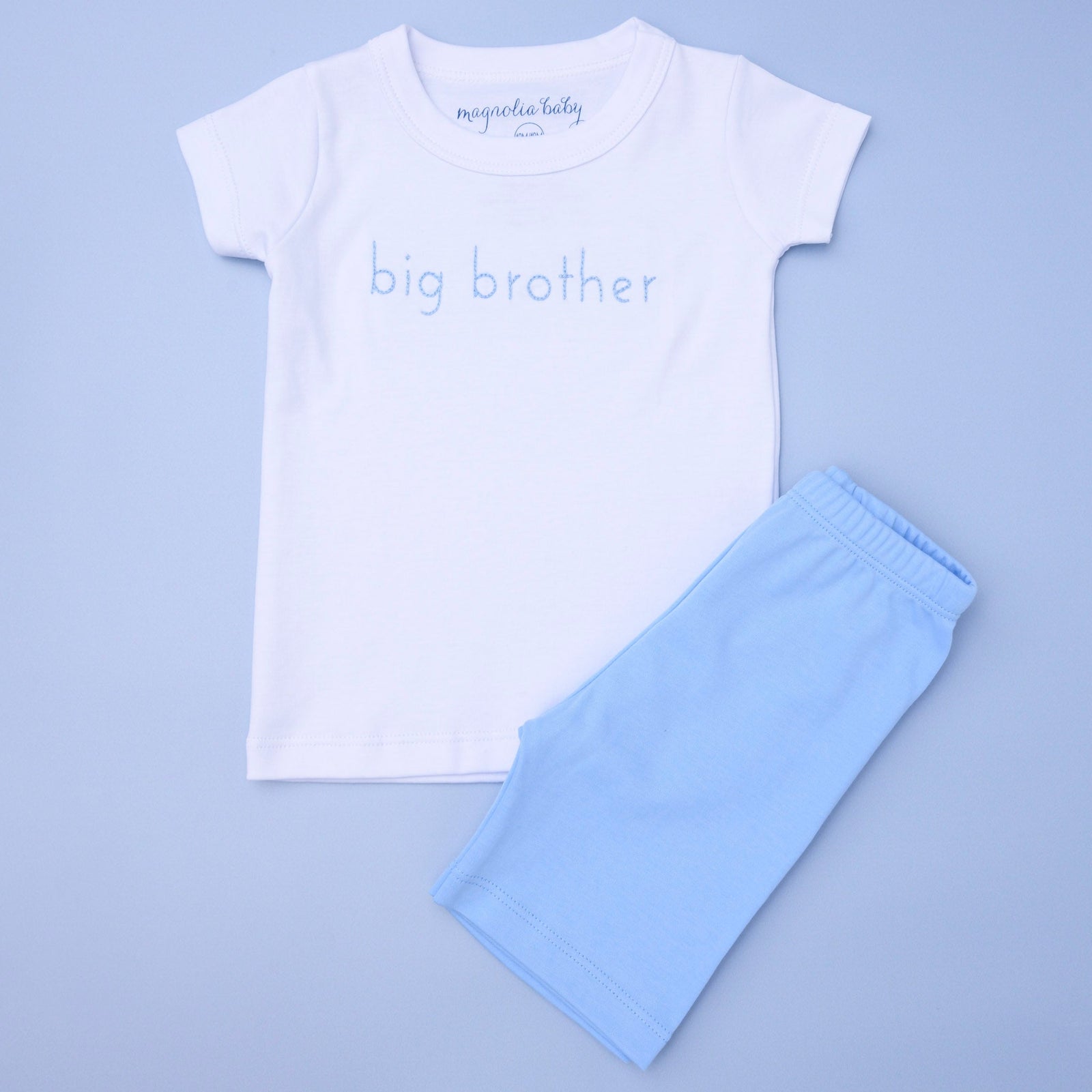 Big Brother Embroidered Short Pajama Set