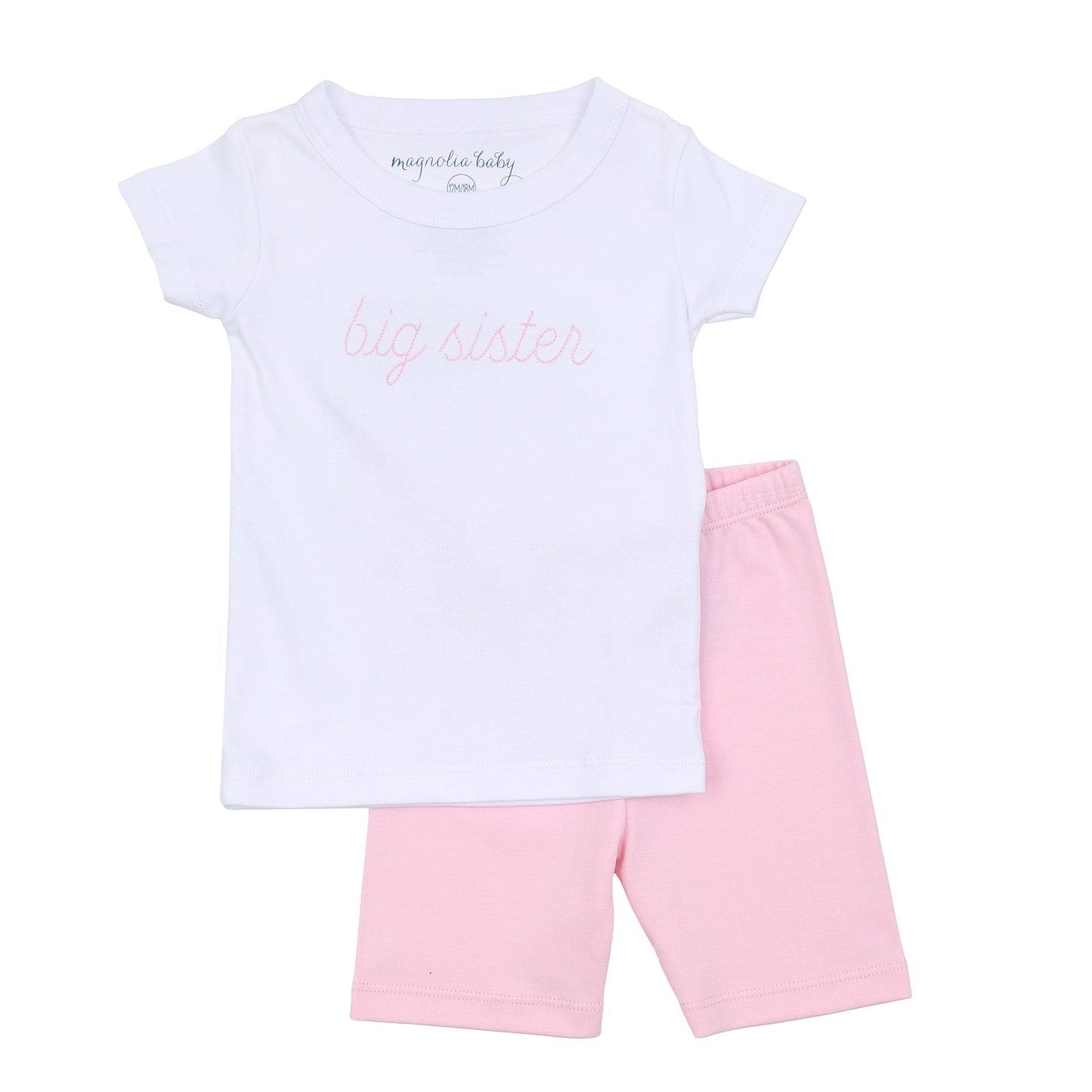 Big Sister Embroidered Short Pajama Set