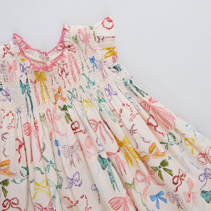 Baby Girls Stevie Dress Set | Watercolor Bows