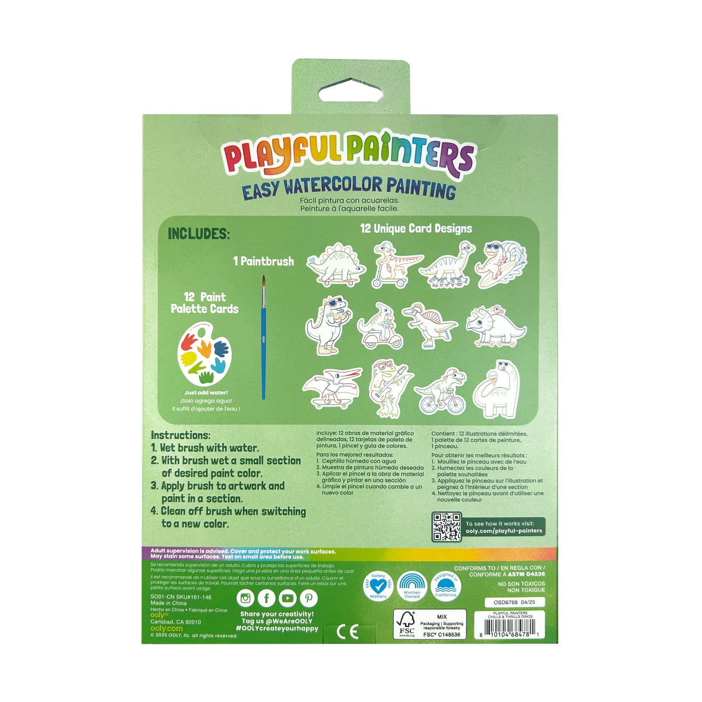 Playful Painters Watercolor Painting Kit | Chills & Thrills