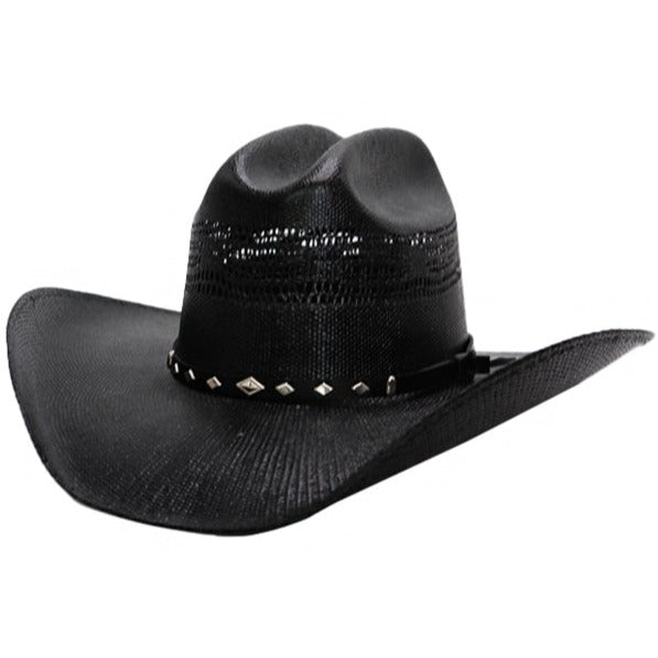 Youth Western Quarterhorse Crafted Black Cowboy Hat