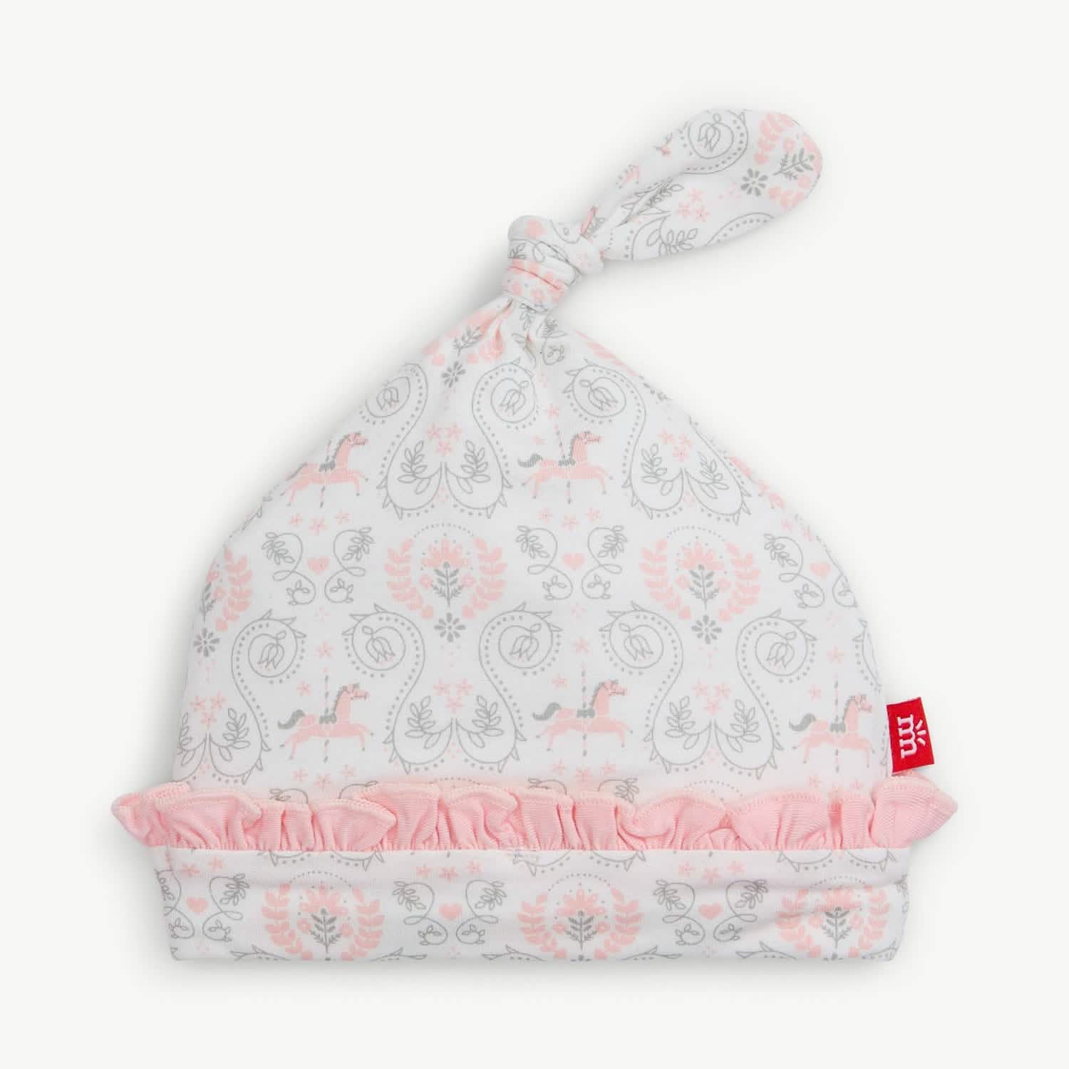 Carousel Modal Newborn Hat with Ruffles