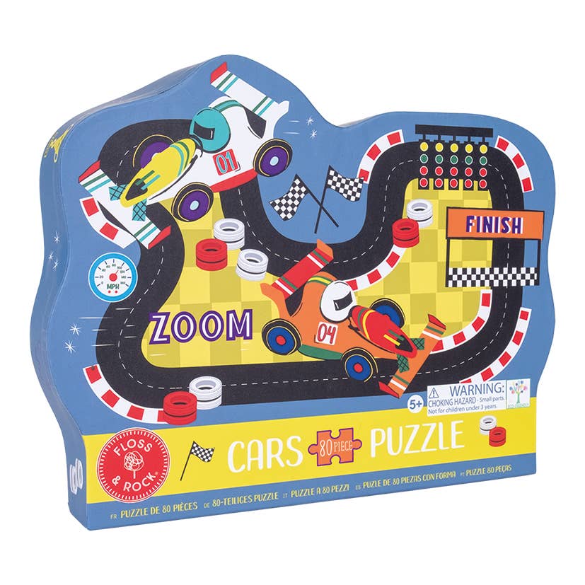 80 Piece Shaped Jigsaw Puzzle | Cars
