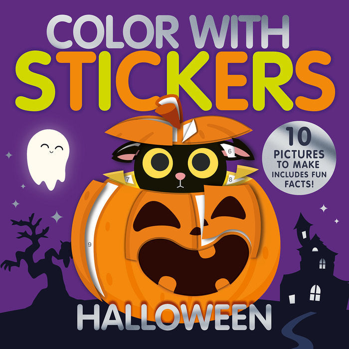 Color with Stickers Activity Book | Halloween