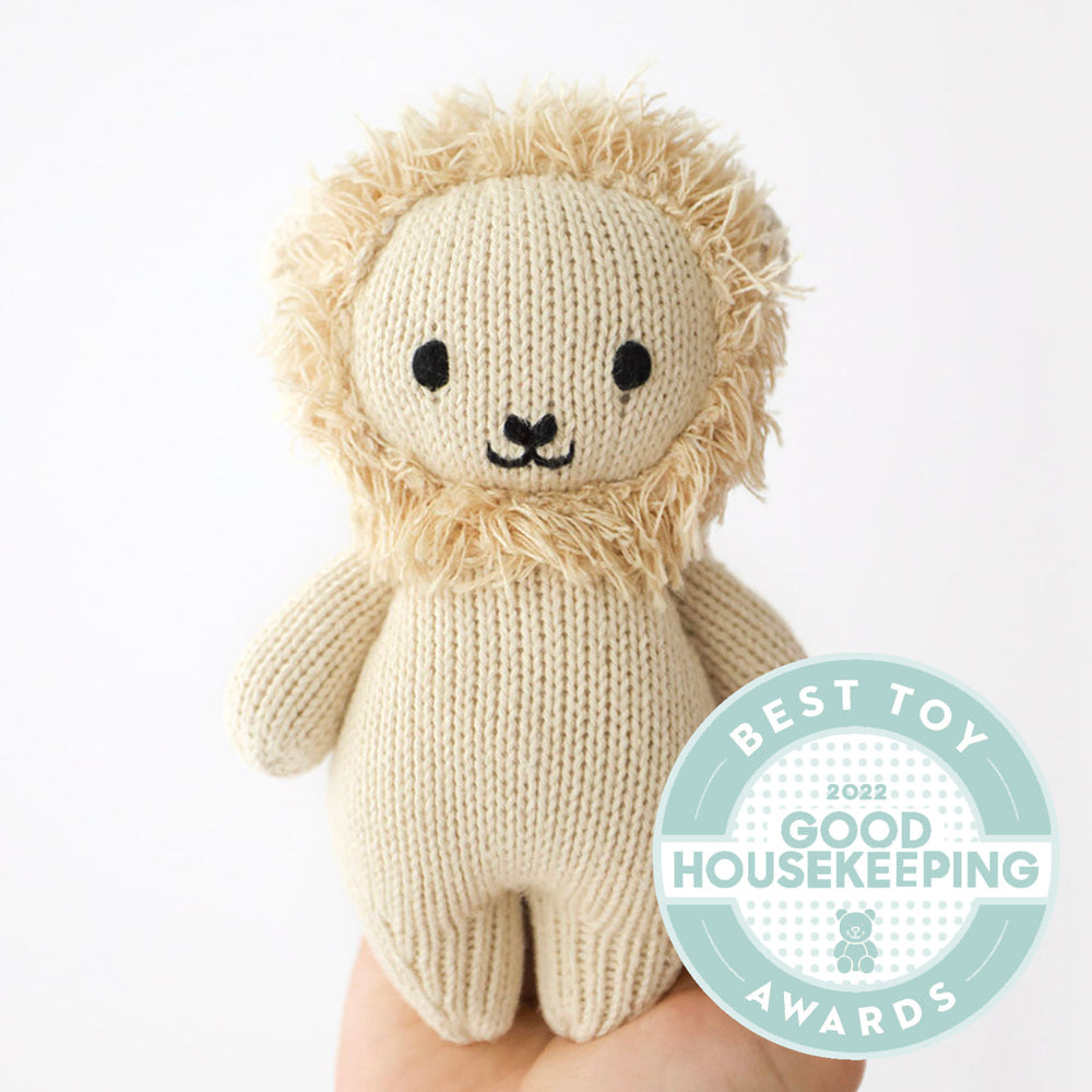 Hand Knit Baby Lion