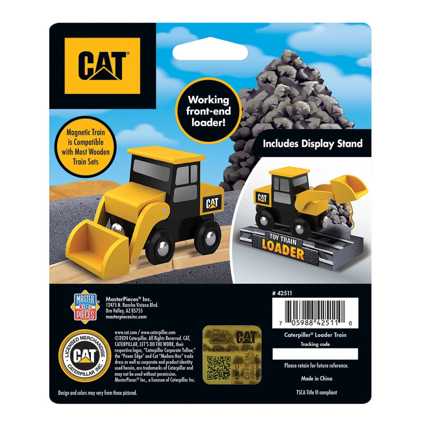 Cat Loader Wooden Toy Train