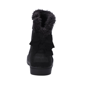 Daniela Faux Fur Boot with Bows | Black