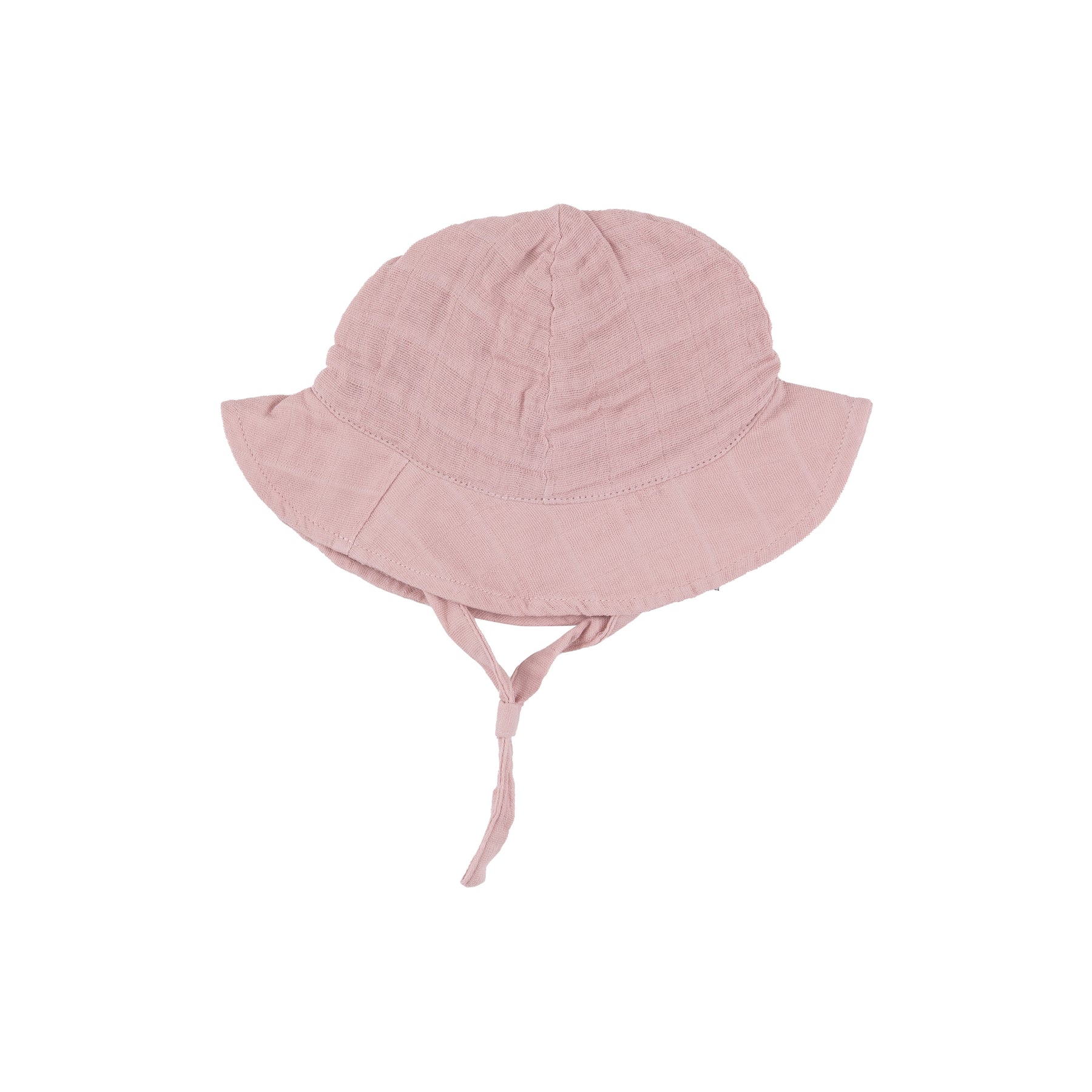 Dusty Pink Solid Muslin Sunhat