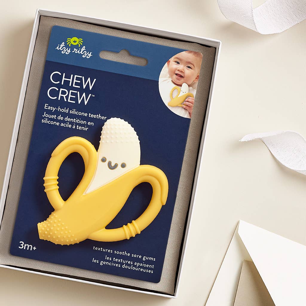 Chew Crew® Silicone Teether | Banana