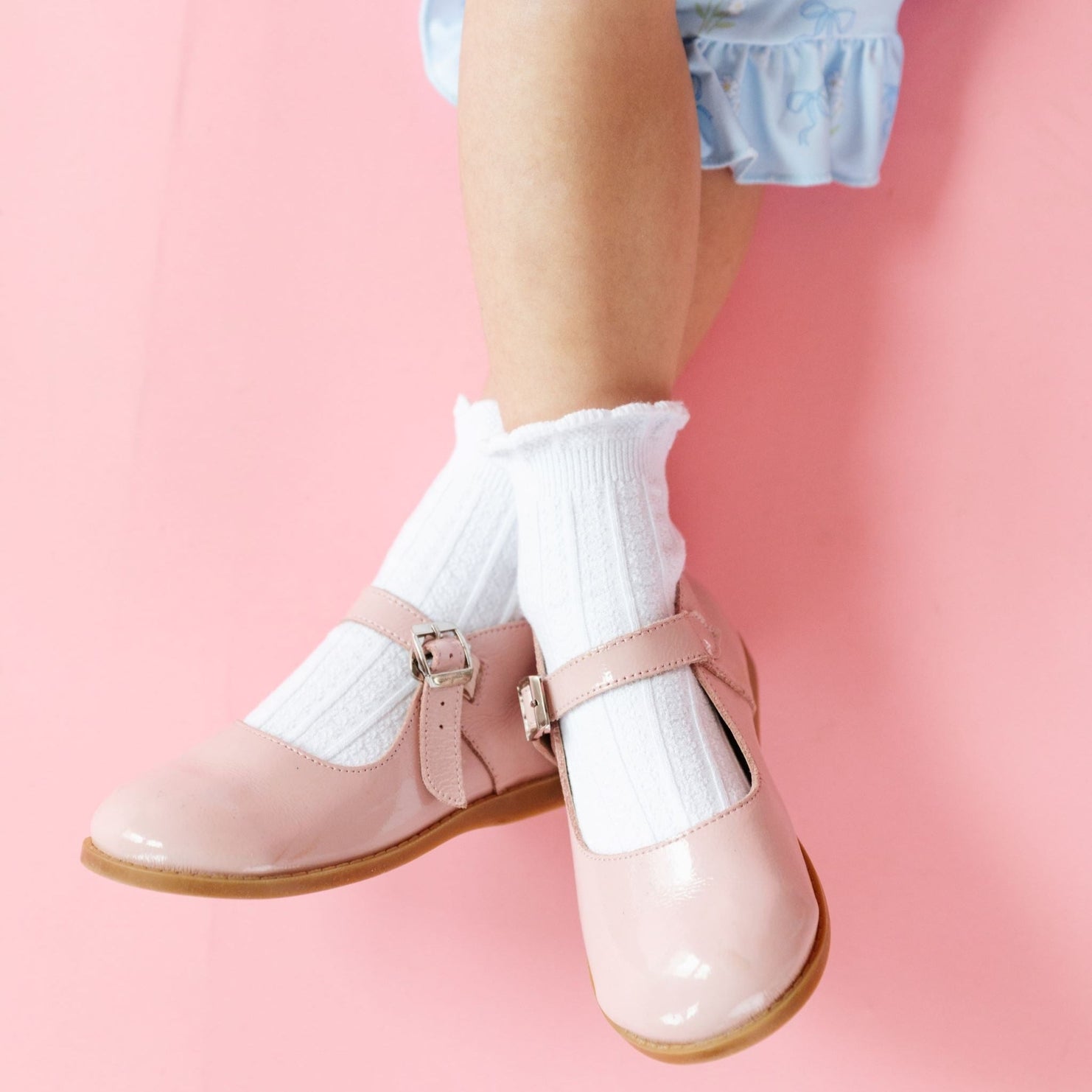 Frill Midi Socks | White