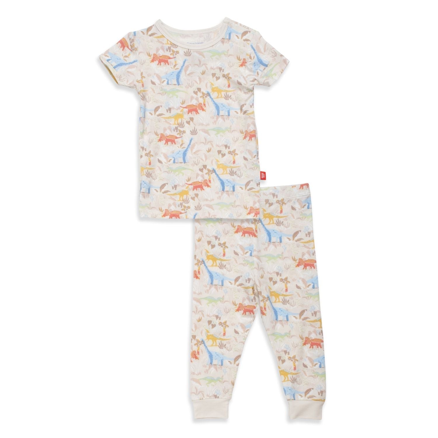 Ext-ROAR-dinary Modal Magnetic Toddler Short Sleeve Pajama Set