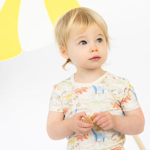 Ext-ROAR-dinary Modal Magnetic Toddler Short Sleeve Pajama Set