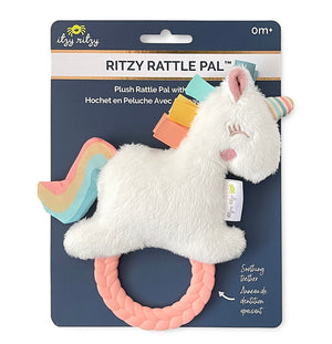 Ritzy Plush Rattle Pal™ with Teether | Unicorn