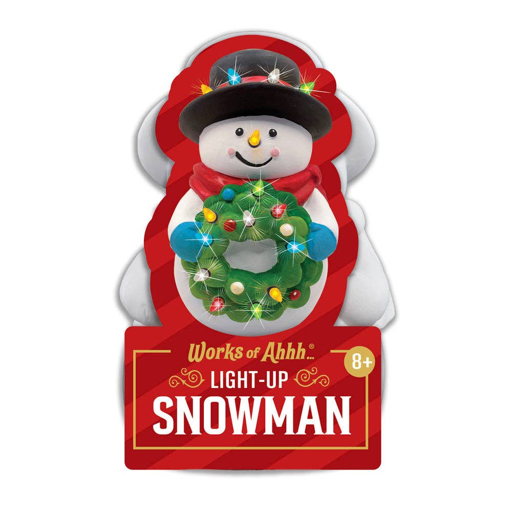 Light-Up Snowman Plaster Paint Kit