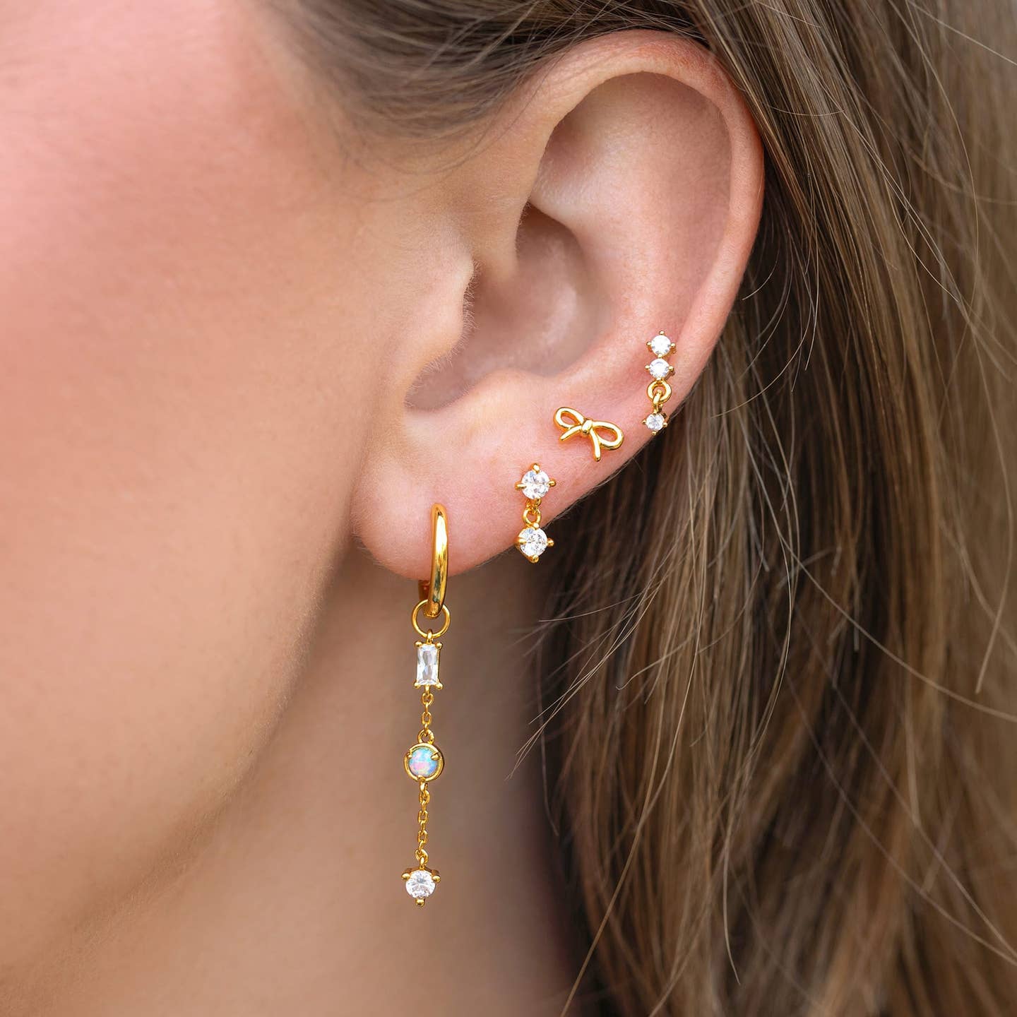 Crystal Dreams Earrings | 18k Gold Plated