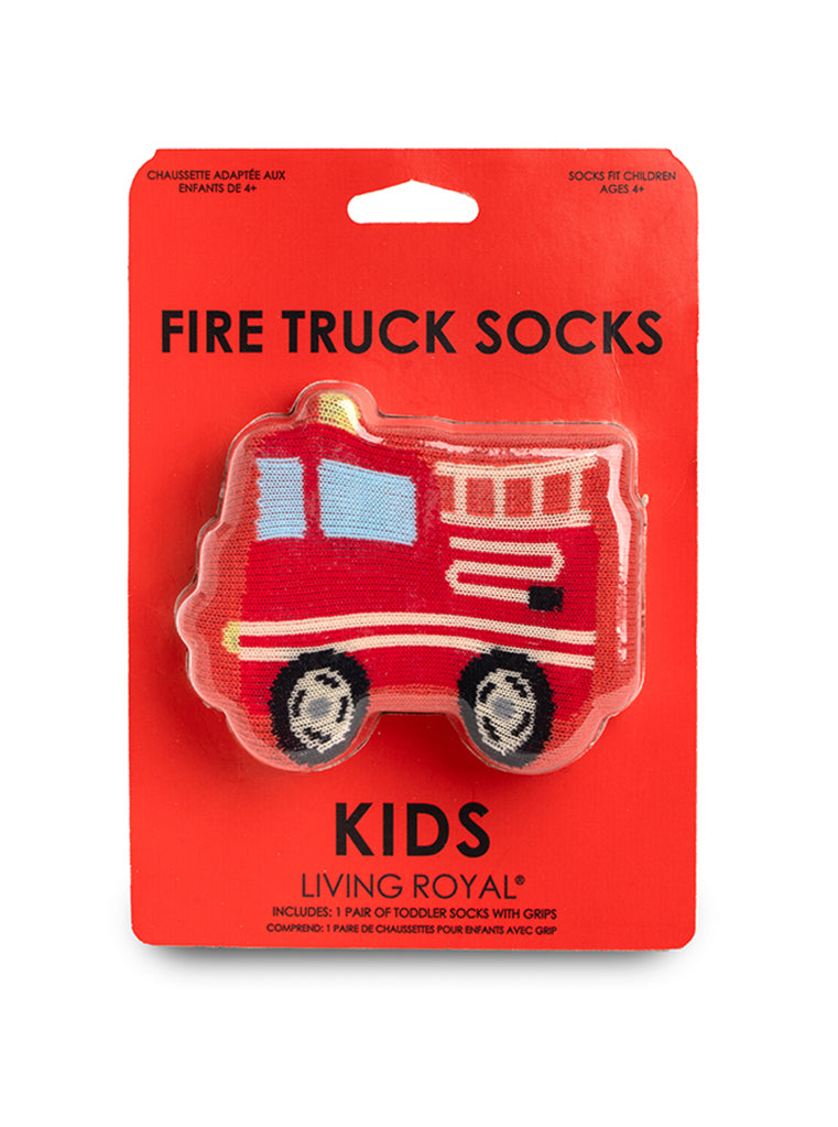 Firetruck 3D Kids Crew Socks