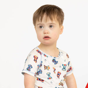 Formula Fun Modal Magnetic Toddler Short Sleeve Pajama Set