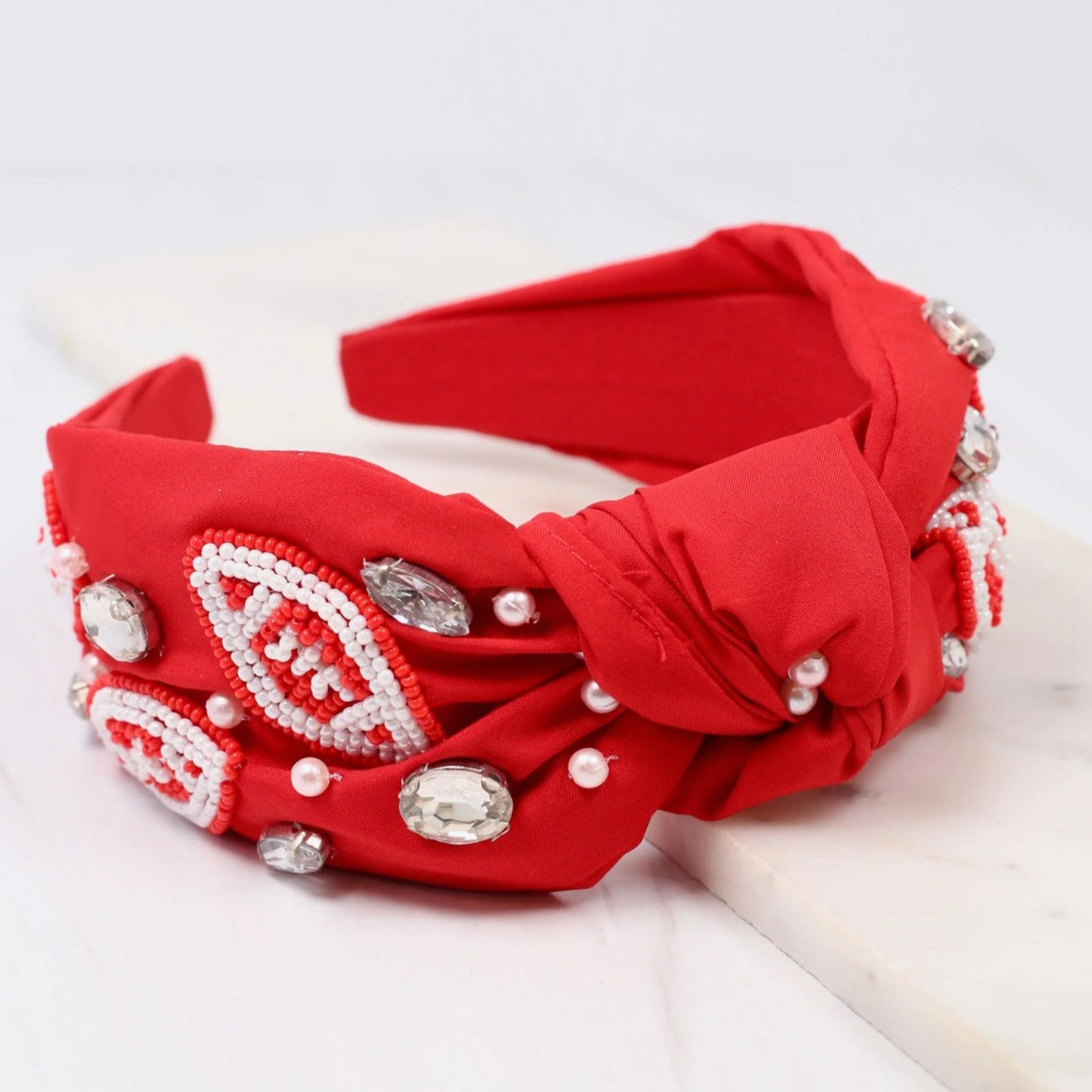 Free Catch Football Headband | Red White