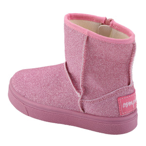 Frost Pull-On Boot | Pink Glitter