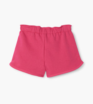 Fuchsia Paper Bag Shorts